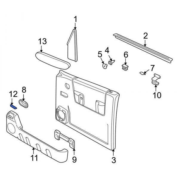 Door Interior Trim Panel Nut