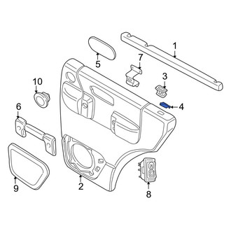 Land Rover OE - Door Lock Knob Bezel Clip
