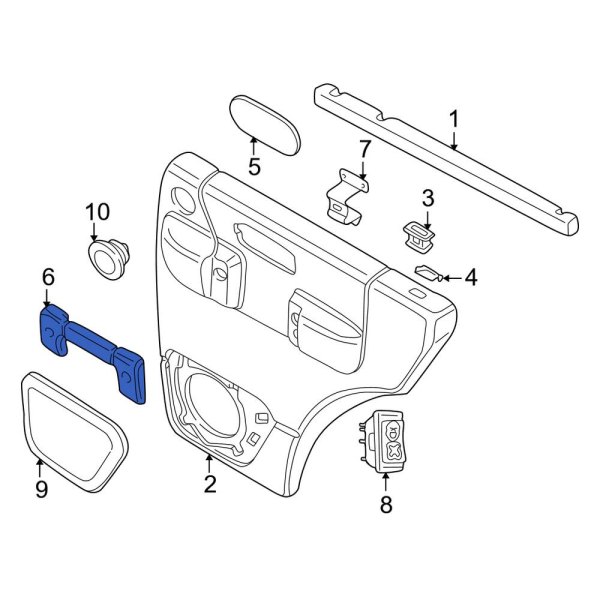 Interior Door Pull Handle