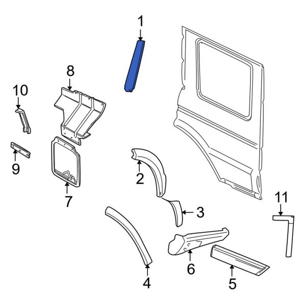 Quarter Panel Reveal Molding