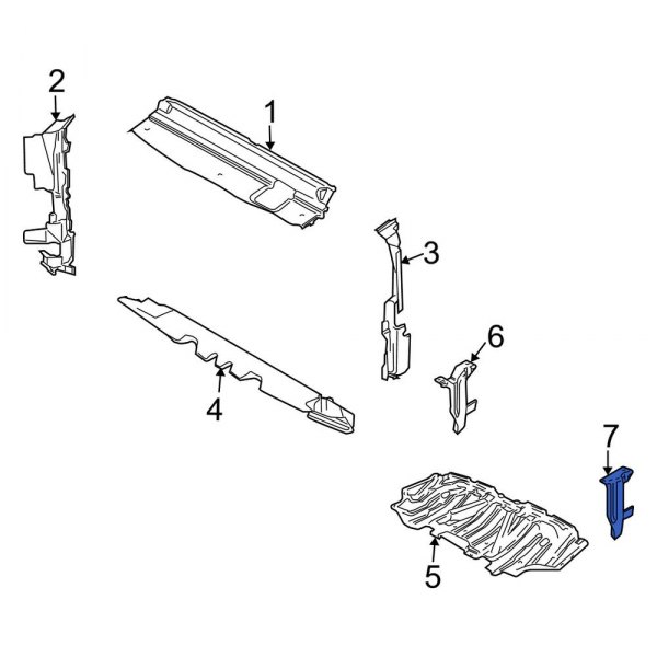 Radiator Support Splash Shield