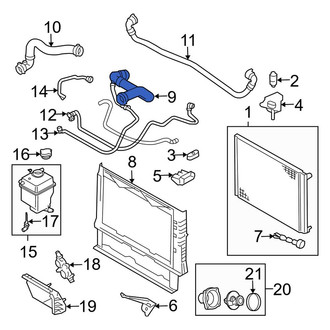 Land Rover OE - Upper Radiator Coolant Hose