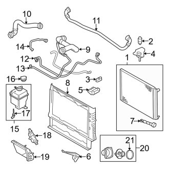 2003 Land Rover Range Rover OEM Engine Cooling Parts - Radiators | CARiD