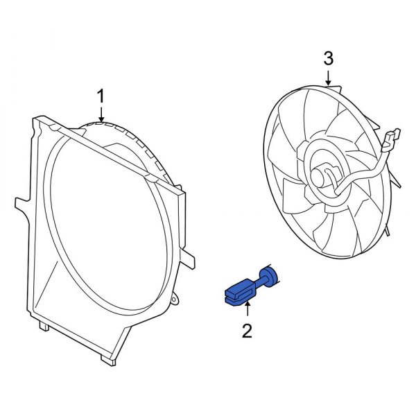 Land Rover OE PYQ000020 Engine Cooling Fan Shroud Clip