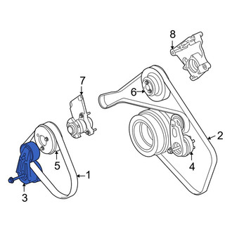 Land Rover OE - Accessory Drive Belt Tensioner Assembly