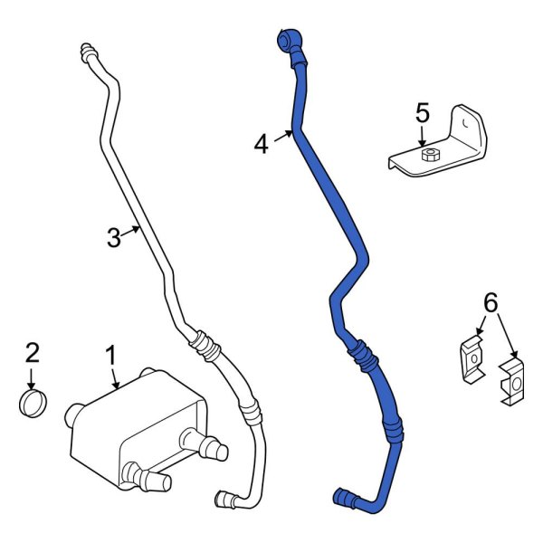 Automatic Transmission Oil Cooler Hose