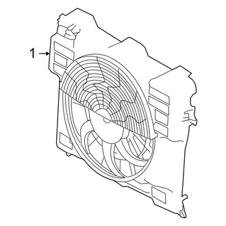 Land Rover OE - Air Conditioner & Heater - Condenser Fan (HSE / Supercharged)