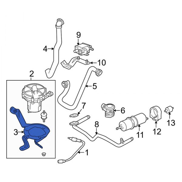 Land Rover Oe Wau000090 - Secondary Air Injection Pump Bracket