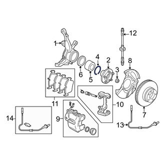 Land Rover OE - Wheel Bearing Snap Ring