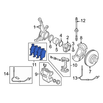Land Rover OE - Front Disc Brake Pad Set