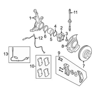 Land Rover OE - Front Suspension - Brake Components (Supercharged / Westminster Edition)
