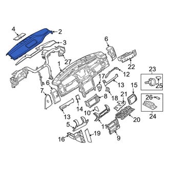 Land Rover OE - Upper Instrument Panel Pad