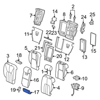 Land Rover OE - Rear Left Seat Back Cushion Cover