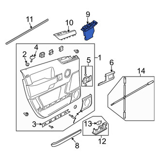 Land Rover OE - Front Left Door Window Switch