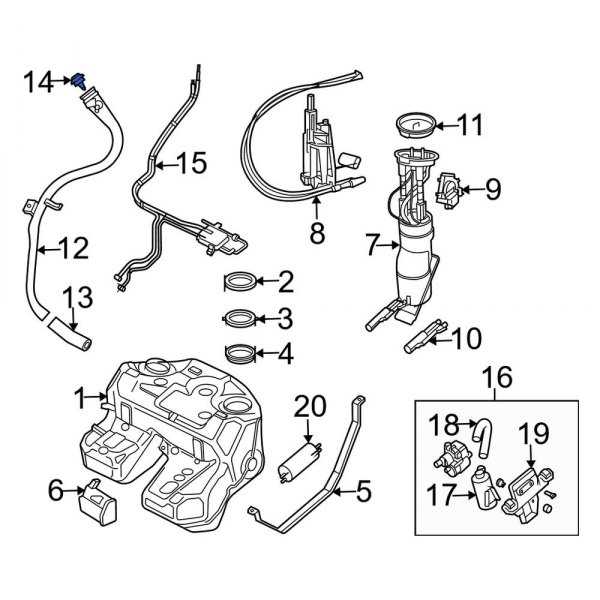 Land Rover OE LR012897 Fuel Tank Cap