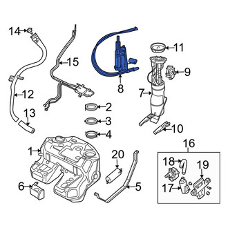 Land Rover OE - Left Fuel Sender and Hanger Assembly