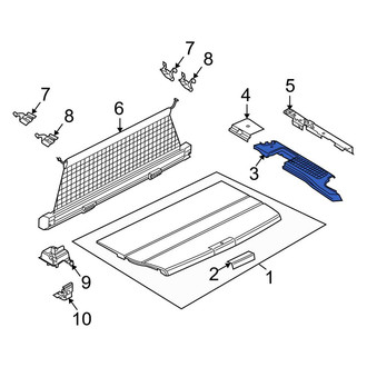 Land Rover OE - Rear Right Forward Trunk Trim Panel