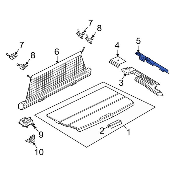 Trunk Trim Panel Bracket