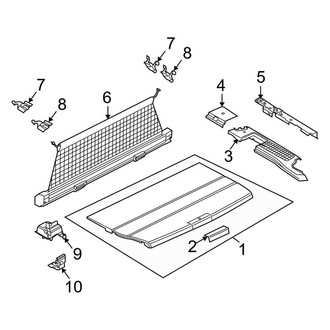 Land Rover OE - Rear Body & Floor - Interior Trim (Package Tray & Components)