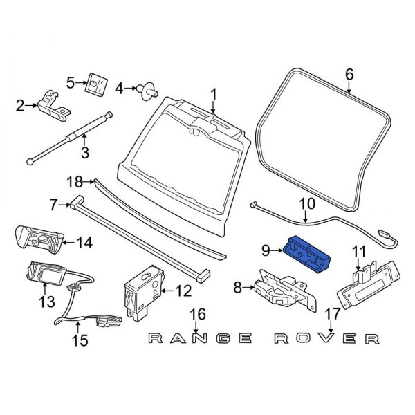 Liftgate Lock Striker Plate