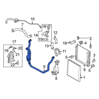 Land Rover OE - Engine Coolant Crossover Pipe