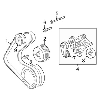 Land Rover OE - Cooling - Belts & Pulleys (Secondary), (Autobiography / Supercharged)