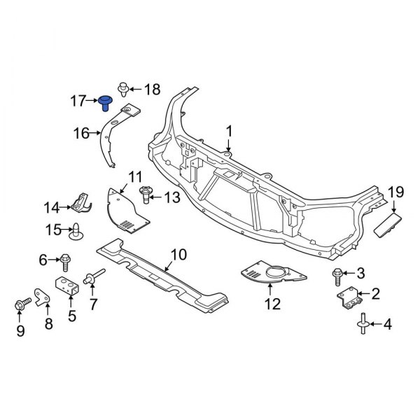 Radiator Support Side Panel Clip