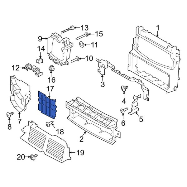 Radiator Support Air Duct