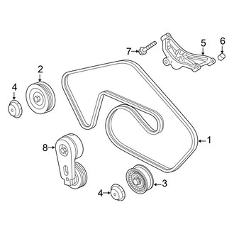Land Rover OE - Cooling - Belts & Pulleys (Primary), (Base / HSE D Engine VIN Character)