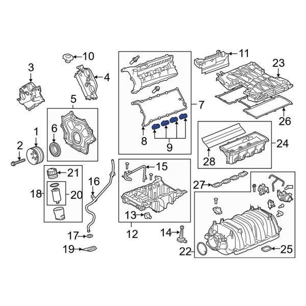 Engine Valve Cover Washer Seal