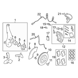 Land Rover OE - Front Suspension - Brake Components (5.0L)