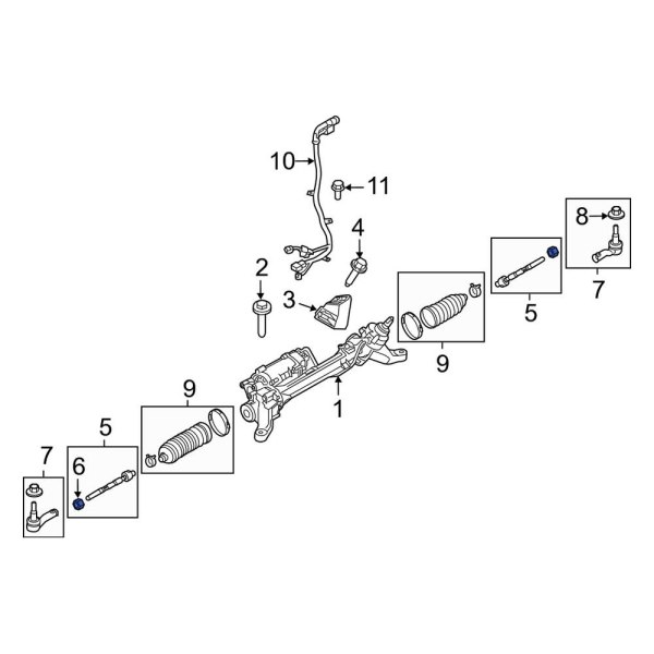 Steering Tie Rod Nut