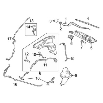 Land Rover OE - Windshield - Wiper & Washer Components (Base / Autobiography / HSE / Supercharged / SV Autobiography)