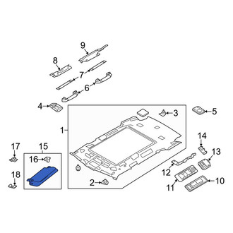 Land Rover OE - Left Sun Visor