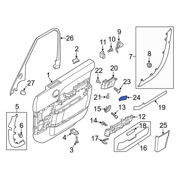 Interior Door Handle Screw Cap