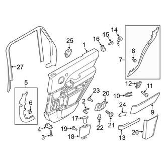 Land Rover OE - Rear Door - Interior Trim (Trim Panel & Moldings)