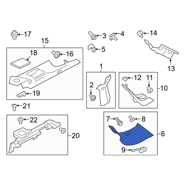 Body D-Pillar Trim Panel