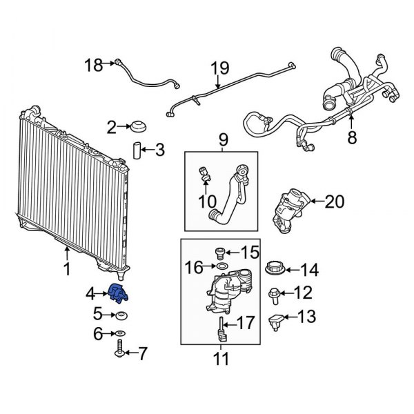 Radiator Mount Bracket