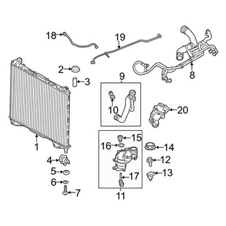 Land Rover OE - Cooling - Radiator & Components (Main), (3.0L Gas)