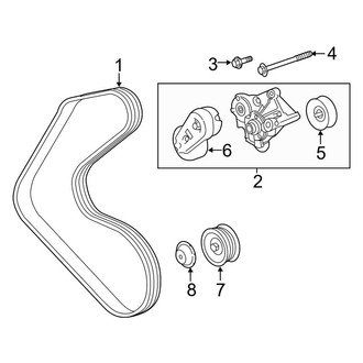 Land Rover OE - Cooling - Belts & Pulleys (Secondary), (3.0L Gas)