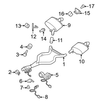 Land Rover OE - Exhaust System - Exhaust Components (Rear Section), (Diesel)