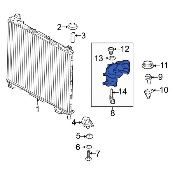 Engine Coolant Reservoir