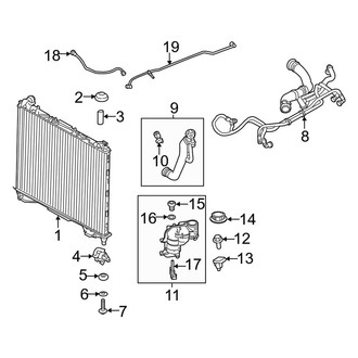 Land Rover OE - Cooling - Radiator & Components (Main), (5.0L)
