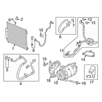 Land Rover OE - Air Conditioner & Heater - Condenser, Compressor & Lines (Base / HSE MILD HYBRID EV-GAS (MHEV))