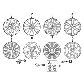 Land Rover OE - Wheels (22"), (Base / Autobiography / HSE / SV Autobiography / SV Autobiography Dynamic)