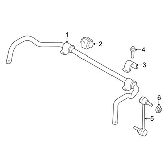 Land Rover OE - Front Suspension - Stabilizer Bar & Components (W/O Active Stabilizer), (Base / HSE)