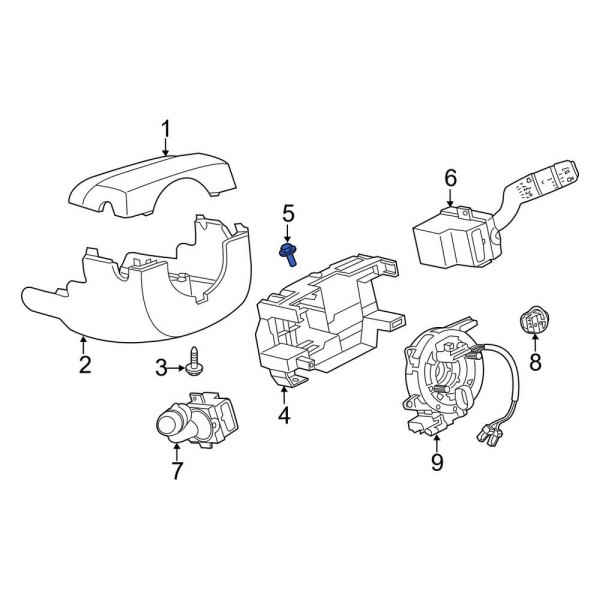 Steering Column Switch Housing Bolt