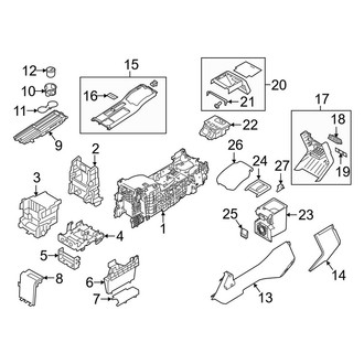 Land Rover OE - Front Console (Console & Trim, Long Wheelbase)
