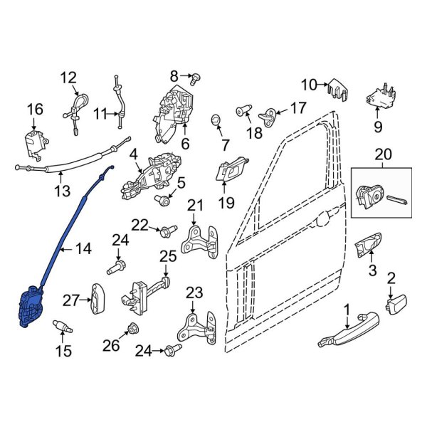 Door Lock Actuator Motor