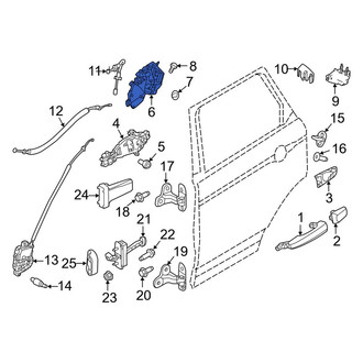 Land Rover OE - Rear Right Door Latch Assembly